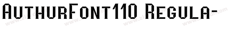 AuthurFont110 Regula字体转换